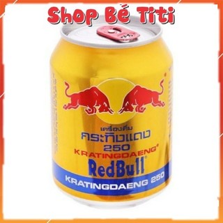 Lon nước tăng lực bò húc red bull thái lan sản xuất tại việt nam shop bé titi