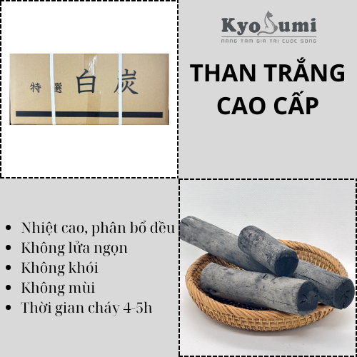 Than trắng KYOBIN tròn cao cấp (15kg/thùng)