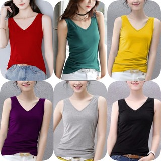  TPA49 M-8XL  Áo Ba Lỗ Cổ Tim Thun Lụa TuyenPhan Big size 