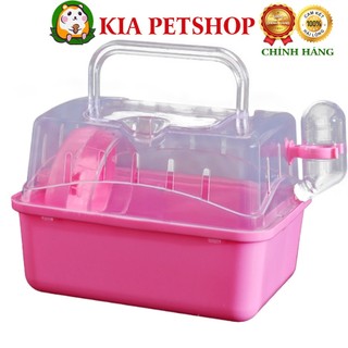 Lồng Hamster Mini mika trong đầy đủ phụ kiện，Lồng mini full phụ kiện,lồng vận chuyển Hamster thú cưng nhỏ