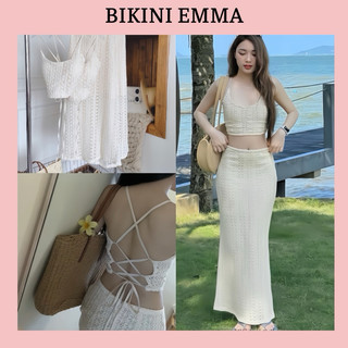  Bikini Len Dệt Thiết Kế 2 Món Kín Đáo EMMA  Có Mút Đệm  