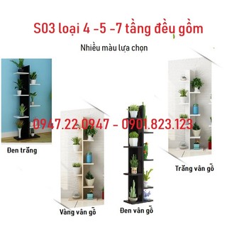 XẢ KHO Kệ Đứng 7 tầng nhỏ gọn để bàn làm việc, phòng khách để cây để tượng