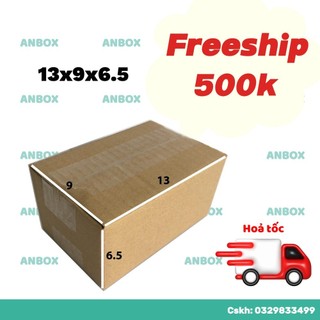 Hộp giấy carton 13x9x6.5 nắp gập thông dụng