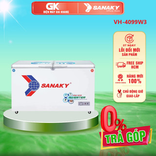 VH-4099W3 - Tủ Đông Sanaky VH-4099W3 1 NGĂN ĐÔNG 1 NGĂN MÁT, 2 CỬA, 280 LÍT