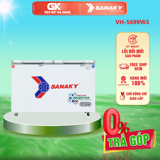 Vh-5699w3 - tủ đông sanaky vh-5699w3 - 1 ngăn đông,1 ngăn mát,2 cửa,365 lít