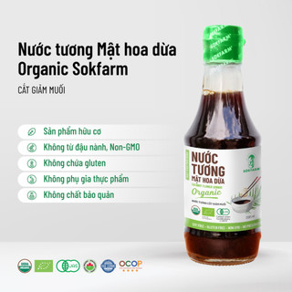 Nước tương mật hoa dừa hữu cơ Sokfarm
