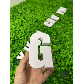 Chữ nổi fomex trắng cao 10cm dày 15mm trang trí dán tường, biển quảng cáo, xưởng chữ neon, alu, mica, fomex.