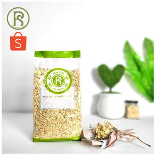 Yến Mạch Cán Dẹt Hữu Cơ Real Food Làm Cháo, Sinh Tố & Nướng Bánh Tốt Cho Tiêu Hóa (Tặng Hạt Chia)