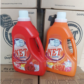 Nước giặt NET Matic 3,3kg-Hương nước hoa thiên nhiên
