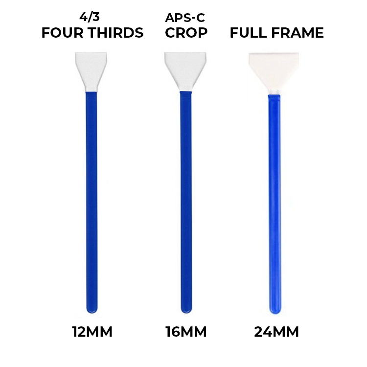 Cọ vệ sinh máy ảnh cảm biến sensor cleansing swab crop fullframe cmos 3/4 loại bỏ bụi trên máy ảnh