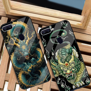 Ốp Lưng OPPO A12/A7/A5s/F9 mặt kính cường lực cao cấp thiết kế Độc Quyền