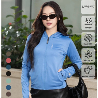 (2 LỚP) Áo chống Nắng Nữ Laroma chất TRƠN cool air UPF50+ thông hơi, thoáng khí