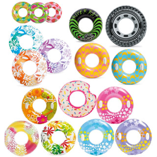 Phao bơi tròn cho bé từ 8 tuổi và người lớn, đường kính từ 91-122cm INTEX