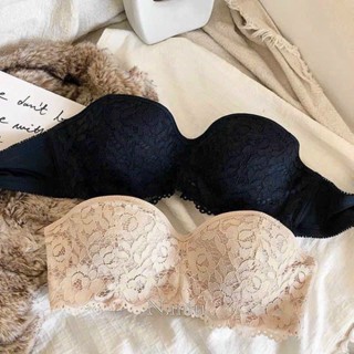 Áo Lót Ren Nữ Áo Lót Nữ Áo Lót Quây Ren Áo Bra Nâng Ngực Áo Ngực Cúp Ngang Ren Hoa Có Gọng Avalingerie AL0058