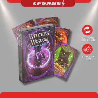 Bộ bài bói tarot witches wisdom oracle size tiêu chuẩn tiếng anh [mua 2 bộ bất kì tặng đá thanh tẩy