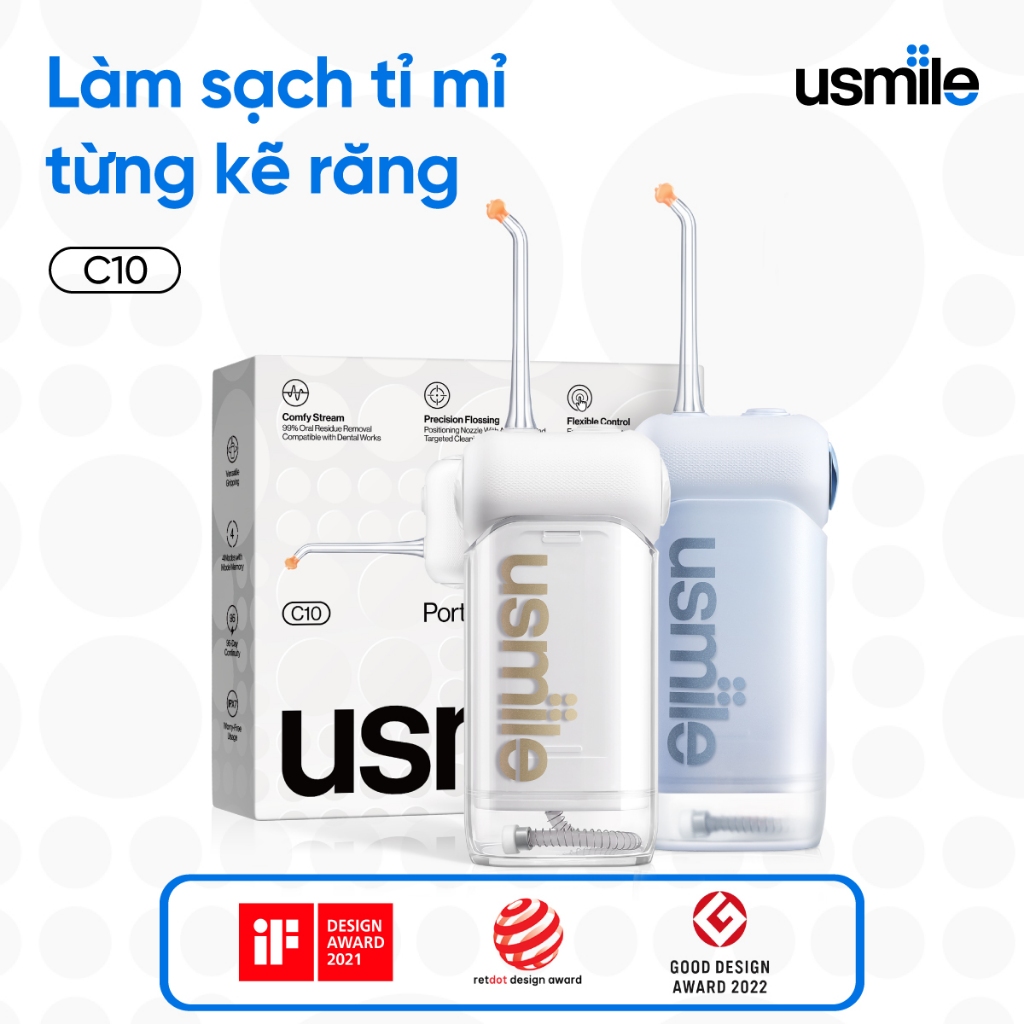 Máy tăm nước sóng siêu âm usmile C10 - Bảo hành 12 tháng