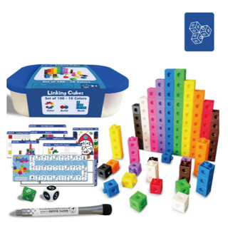 Đồ chơi giáo dục NUMBER BLOCK Linking Cubes học toán và xếp hình sáng tạo 100 khối NumberBlocks toán tư duy,tiếng anh