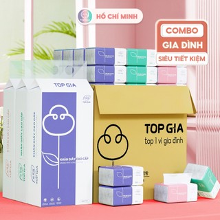 Giấy ăn Top Gia, khăn giấy cao cấp treo tường tiện lợi