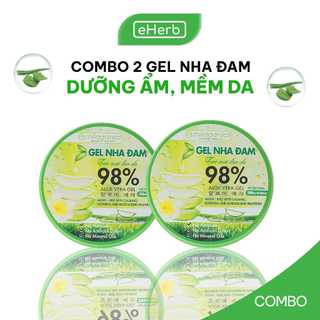 Combo 2 Gel Lô Hội Dưỡng Ẩm Đa Năng & Làm Mềm Da Từ Nha Đam Tươi MILAGANICS 300ml/ Hũ