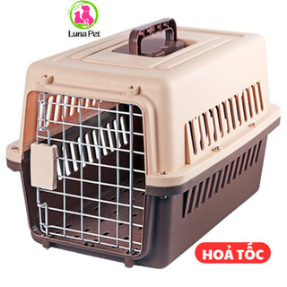   HOẢ TỐC  Lồng hàng không vận chuyển thú cưng đi xa có thể gắn bánh xe LunaPet LV01 