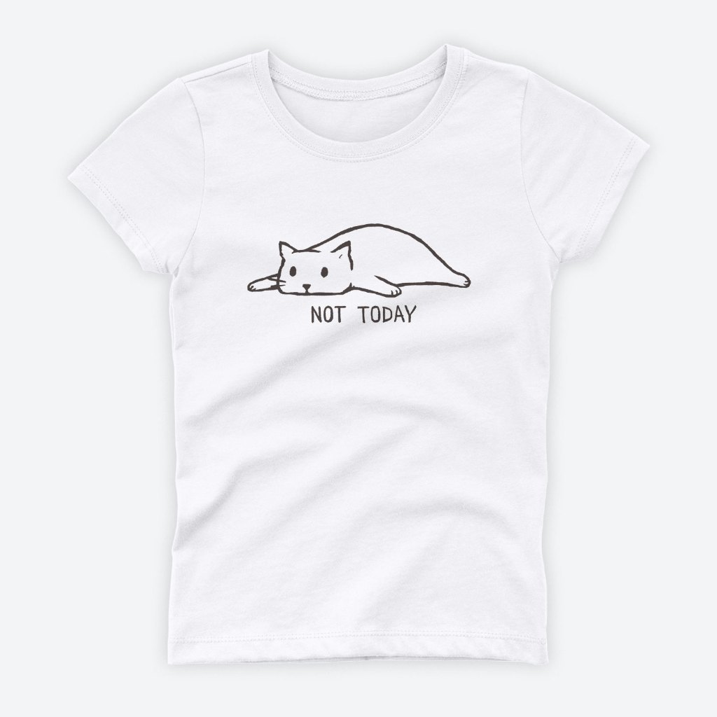 YAT Áo thun in cotton - Not Today Cat F0123