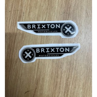 Logo dán bình xăng Brixton 2023 silicon (1 cặp)