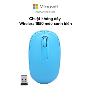 Chuột không dây Microsoft 1850 - xanh nước biển