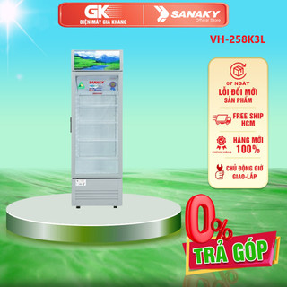 VH-258K3L - Tủ Mát Sanaky Inverter 200 lít VH-258K3L - Bảo hành chính hãng - Miễn phí giao HCM