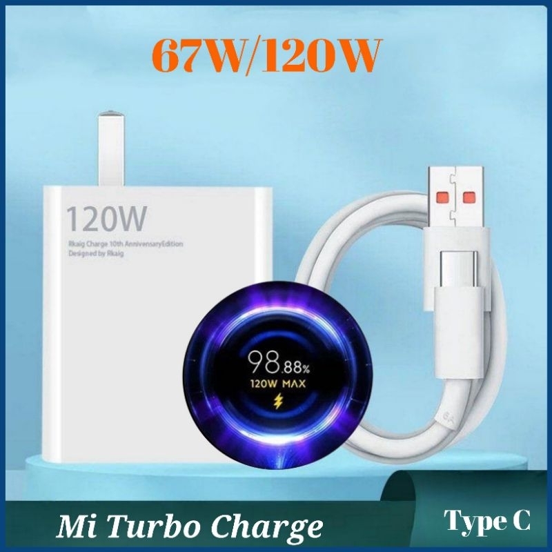 Bộ Sạc Nhanh 67W / 120W Xiaomi Type C - Mi Turbo Charge