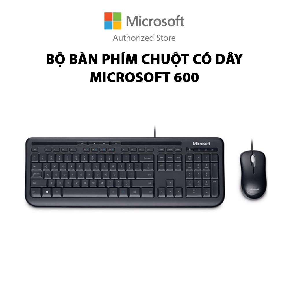 Bộ bàn phím chuột có dây Microsoft 600 (APB-00018)