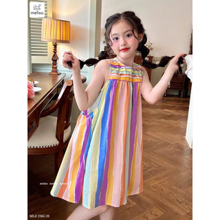 Váy sọc nhiều màu cho bé gái 12-45kg