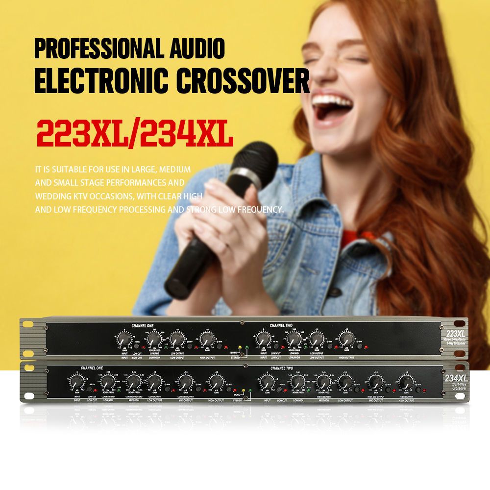 Lọc Xì Karaoke, Thiết Bị Chỉnh Âm Crossover Dbx-234xl ( Cắt Súp ) Xử Lý Tín Hiệu Tự Động, Cắt Tần Số Điện Tử, Bảo Vệ Loa