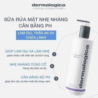 Gel rửa mặt Dermalogica Ultracalming Cleanser dịu nhẹ cho da nhạy cảm 500ml