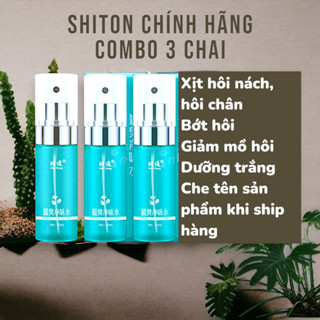 [COMBO 3 CHAI XỊT CHÍNH HÃNG] Xịt Khử Mùi Hôi Nách Hôi Chân SHITONG 60ml Nam Nữ Nội Địa Trung Mùi Thơm Mát, Khử Khuẩn