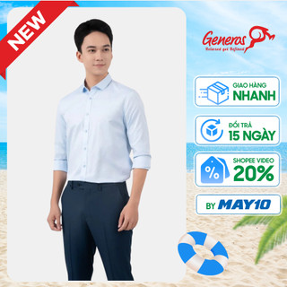 Áo sơ mi nam GENEROS ADF175 010124078MF áo sơ mi nam dài tay Slimfit ôm vừa