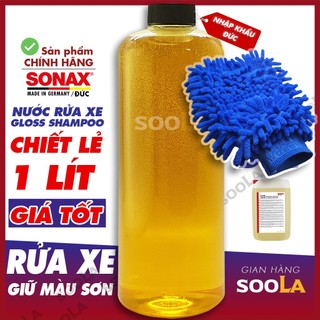 Nước rửa xe Sonax 1000ml chiết lẻ Gloss Shampoo Đức ô tô xe máy