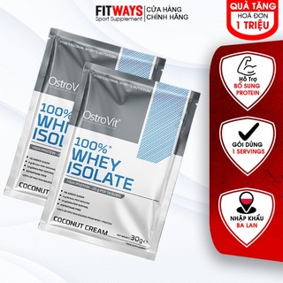 Ostrovit 100% Whey Protein Isolate, Gói (1 Serving) | Whey Isolate Hỗ Trợ Xây Dựng Cơ Bắp
