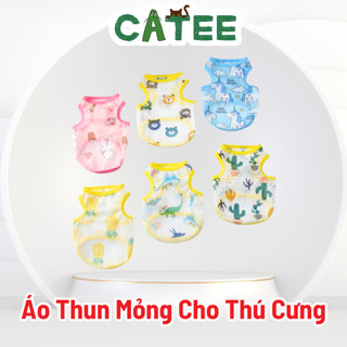 Áo thun cho chó mèo dễ thương chất liệu mỏng mát cho mùa hè