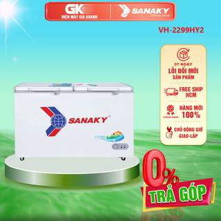 Vh-2299hy2 - tủ đông sanaky 2299hy2 180 lít - bảo hành chính hãng - miễn phí giao hcm