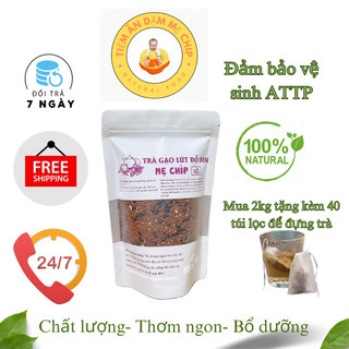 Trà gạo lứt huyết rồng đỗ đen xanh lòng hỗ trợ giảm cân, lợi sữa sau sinh- 2kg(4 túi) Mẹ Chip