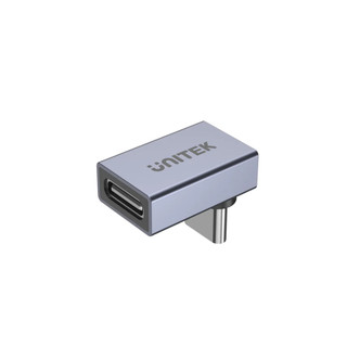 Usb4 bộ chuyển đổi góc vuông 90 độ unitek a1039gy
