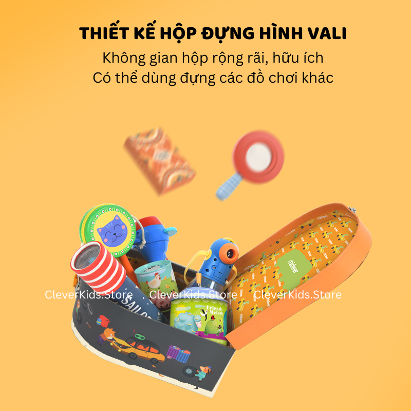 Bộ Vali Xếp Hình 104 Mảnh Mideer Vali Gift Box Puzzle Cho Bé Từ 3+ - Clever Kids