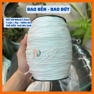 1 kg dây thả diều, dây dù malai size 1,5li bao đứt, bao bền cuộn sẵn thành quả