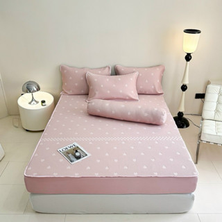 Chiếu băng lạnh trần tim bọc chun, ga gối điều hoà Cool Latex thế hệ mới mềm mát tặng kèm vỏ ôm