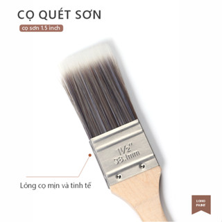 Cọ quét sơn cao cấp Loho House | QUÀ TẶNG | Cọ cán gỗ loại tốt 1.5 inch