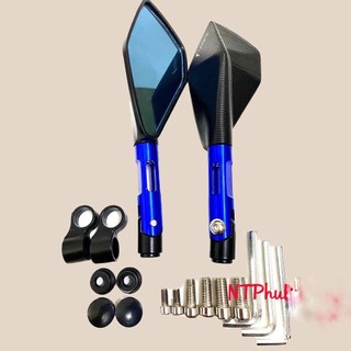 Gương 5 cạnh rizoma nhôm cnc gắn cho mọi dòng xe