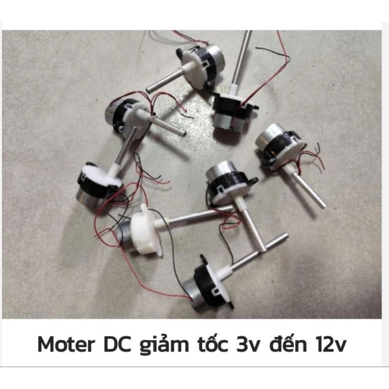 MOTER GIẢM TỐC DC 5V ĐẾN 12V
