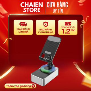 Loa bluetooth kèm giá đỡ điện thoại wys-2301bt/ wj-s1 bass căng xoay 360 độ led rgb âm thanh hay.