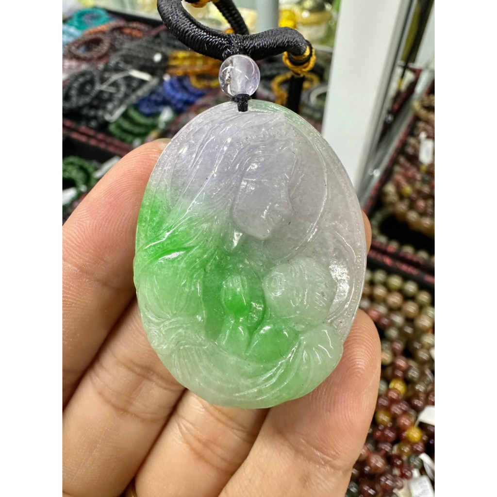 Mặt dây chuyền Đức Mẹ Maria, công giáo đá ngọc