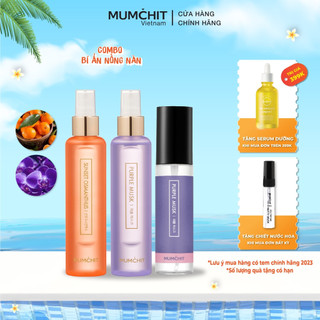 Combo Xịt Thơm Vải Và Body Mist MUMCHIT Bí Ẩn Nồng Nàn 70ml Và 105ml